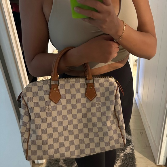 Louis Vuitton Speedy 30 Azur Vachetta handles - Picture 6 of 9